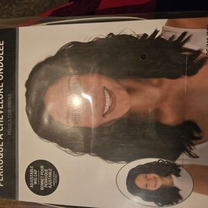 Adjustable Black Hair Wig Halloween, Theater, Dress Up, Costumes! NWT